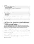 FY2023 Annual Report by Tennessee Council on Developmental Disabilities