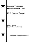 1999 Annual Report by Tennessee. Department of Audit and Tennessee. Comptroller of the Treasury