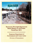 Tennessee Oversight Agreement Status Report to the Public Fiscal Year 2013 by Tennessee. Department of Environment and Conservation. Division of Department of Energy Oversight