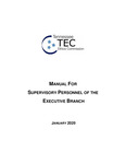 Manual For Supervisory Personnel of the Executive Branch. January 2020 by Tennessee Ethics Commission