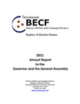 2021 Annual Report to the Governor and the General Assembly by Tennessee Registry of Election Finance