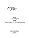 2013 Annual Report to the Governor and the General Assembly by Tennessee Registry of Election Finance