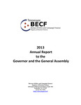 2013 Annual Report to the Governor and the General Assembly