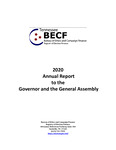 2020 Annual Report to the Governor and the General Assembly