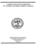 Campaign Finance Guidelines For Candidates and Single Candidate Committees by Tennessee Registry of Election Finance