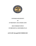 Environmental Monitoring Plan: January through December 2013 by Tennessee. Department of Environment and Conservation.