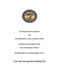 Environmental Monitoring Plan: January through December 2015 by Tennessee. Department of Environment and Conservation.