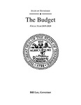 The Budget, Fiscal Year 2019-2020 by Tennessee. Department of Finance and Administration