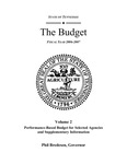 The Budget, Fiscal Year 2006-2007, Volume 2: Performance-Based Budget for Selected Agencies and Supplementary Information by Tennessee. Department of Finance and Administration