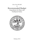 Recommended Budget, Expenditures by Object and Funding by Source, Fiscal Year 2015-2016 by Tennessee. Department of Finance and Administration