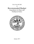 Recommended Budget, Expenditures by Object and Funding by Source, Fiscal Year 2017-2018 by Tennessee. Department of Finance and Administration