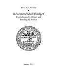 Recommended Budget, Expenditures by Object and Funding by Source, Fiscal Year 2021-2022 by Tennessee. Department of Finance and Administration