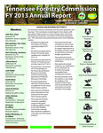 FY 2013 Annual Report by Tennessee. Division of Forestry and Tennessee. Department of Agriculture