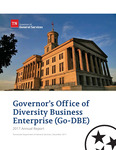 2017 Annual Report by Tennessee. Governor's Office of Diversity Business Enterprise and Tennessee. Department of General Services