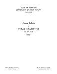 Annual Bulletin of Vital Statistics For The Year 1950 by Tennessee. Department of Health
