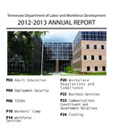 2012-2013 Annual Report by Tennessee. Department of Labor and Workforce Development