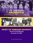 Society of Tennessee Archivists Annual Meeting program, 2020 by Society of Tennessee Archivists