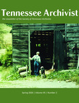 Tennessee Archivist newsletter, 2026 Spring