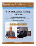 Tennessee Archivist 38, no. 1 by Society of Tennessee Archivists