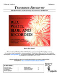 Tennessee Archivist 35, no. 2 by Society of Tennessee Archivists