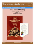 Tennessee Archivist 38, no. 2 by Society of Tennessee Archivists