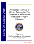 A Statistical Summary of Crimes Reported on the Campuses of all Tennessee Institutions of Higher Education, Crime on Campus 2010