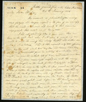 Letter from John Coffee to his wife Mary Coffee about the Battle of New Orleans (first page)