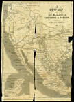 Map of Mexico, California, & Oregon, 1848