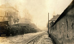 "Twelve of the thirty five trucks used by regiment on road work", Belgium, 1918