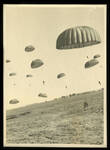187th RCT Airborne Troops hitting the ground at Munsan-ni, Korea, in 1951.